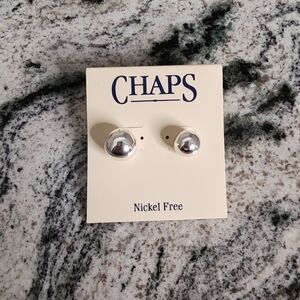 Chaps Silver Stud Earrings